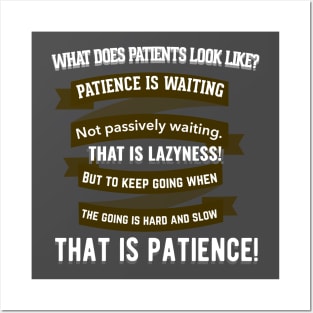 What is Patience Posters and Art